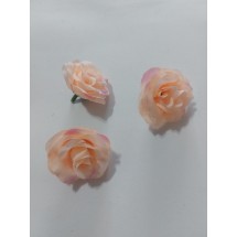 Головка розы 4,5 см цв. персиковый, цена за 1 шт